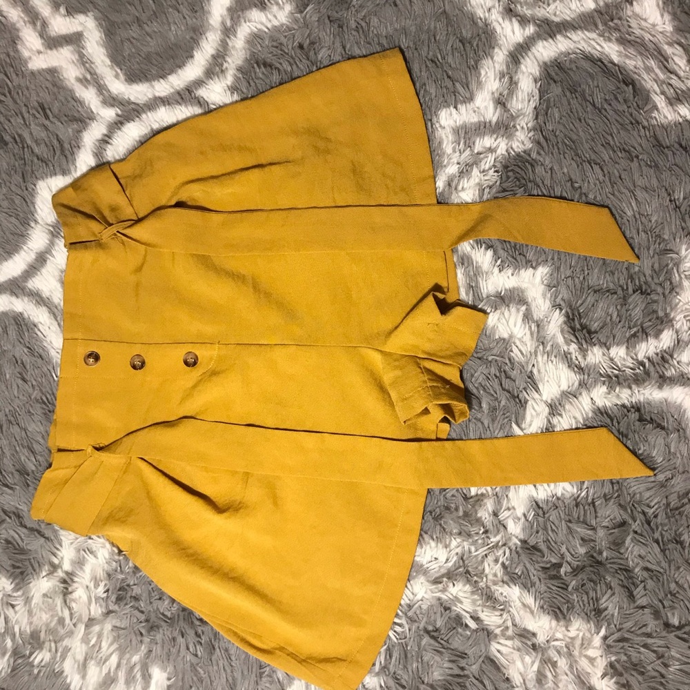 Paper bag high waist shorts